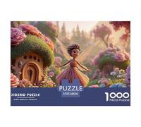 Sinoshow_24085_3d_cgi-style_cartoon_fairy_with_a_pink_rose_dres_a14f2f52-caf7-40dc-8e59-4ef597506f5b_1 1000 Pieces Puzzles Impossible Hard Difficult Jigsaw Puzzle, Unique Challenging Educational Toys