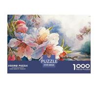Sinoshow_24085_3d_cherry_blossoms_with_water_droplets_diamond_p_8eb1d2dd-aa66-40c8-8edb-bbc8dca37d39_1 1000 Pieces Puzzles Impossible Hard Difficult Jigsaw Puzzle, Vibrant Imagery, Fam
