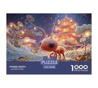 Sinoshow_24085_3d_cute_ant_under_a_leaf_in_the_rain_chibi_style_16ff8e95-00e8-4752-8e75-5d7fa7f18093_3 1000 Pieces Puzzles Challenging And Educational Jigsaw Puzzle, Unique Challenging Educational To