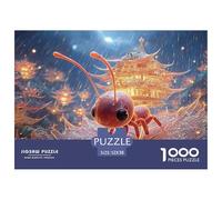 Sinoshow_24085_3d_cute_ant_under_a_leaf_in_the_rain_chibi_style_16ff8e95-00e8-4752-8e75-5d7fa7f18093_1 1000 Pieces Jigsaw Fun Challenging & Brainteasing Jigsaw Puzzle, Unique Challenging Educational