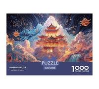 Sinoshow_24085_3d_japanese_cloud_waterfall_temple_on_top_of_blu_9df18c3d-6d4c-4d90-91e8-89c4a88f6422_4 1000 Pieces Puzzles Impossible Hard Difficult Jigsaw Puzzle, Stress Releasing Family Game, Famil