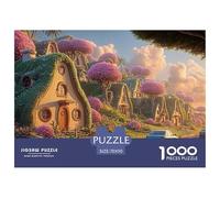 Sinoshow_24085_3d_render_of_cute_houses_on_a_beach_road_with_fl_3dd3702d-de57-49cc-89e4-6a0afb4f9df6_2 1000 Pieces Jigsaw Fun Challenging & Brainteasing Puzzle Game, Unique Challenging Educational To