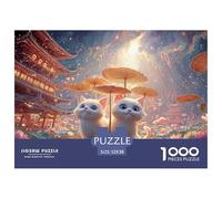 Sinoshow_24085_3d_render_of_cute_white_kittens_holding_lotus_le_b5b9bfd5-5bd1-4210-b3db-f6c9650d91c0_2 1000 Pieces Puzzles Impossible Hard Difficult Jigsaw Puzzle, Unique Challenging Educational Toys