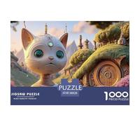 Sinoshow_24085_3d_rendering_of_an_ai_robot_with_cat_head_in_the_043d0919-62bc-4475-9d26-4c2f3cf028e2_1 1000 Pieces Puzzles Challenging And Educational Jigsaw Puzzle, Unique Challenging Educational To