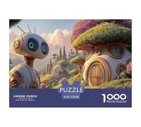 Sinoshow_24085_3d_rendering_of_an_ai_robot_with_cat_head_in_the_043d0919-62bc-4475-9d26-4c2f3cf028e2_2 1000 Pieces Puzzles Impossible Hard Difficult Jigsaw Puzzle, Stress Releasing Family Game, Famil