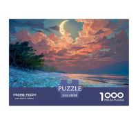 Sinoshow_24085_a_beach_covered_with_blue_glowing_diamonds_the_w_74026c83-ab50-4e43-ad8a-fd208d1b9d15_4 1000 Pieces Puzzles Impossible Hard Difficult Jigsaw Puzzle, Stress Releasing Family Game, Birth