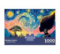 Sinoshow_24085_a_beautiful_african_woman_with_an_afro_hairstyle_7bada5c0-ed06-4611-b31b-5f1054bd2dd6_1 1000 Pieces Puzzles Challenging And Educational Jigsaw Puzzle, Unique Challenging Educational To