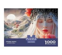 Sinoshow_24085_a_beautiful_elegant_and_modern_woman_with_long_w_2e0fe814-49cb-4be7-8445-01c48a7164cf_2 1000 Pieces Jigsaw Fun Challenging & Brainteasing Puzzle Game, Vibrant Imagery, F