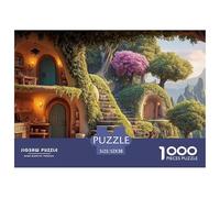 Sinoshow_24085_a_beautiful_fantasy_cave_house_in_the_mountains__d52c1ea5-5f54-4e91-acb4-9e3ba6d2c7ae_4 1000 Pieces Puzzles Impossible Hard Difficult Jigsaw Puzzle, Vibrant Imagery, Bir