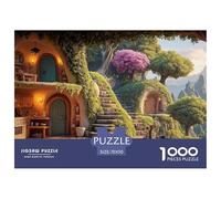 Sinoshow_24085_a_beautiful_fantasy_cave_house_in_the_mountains__d52c1ea5-5f54-4e91-acb4-9e3ba6d2c7ae_4 1000 Pieces Puzzles Impossible Hard Difficult Jigsaw Puzzle, Stress Releasing Family Game, Birth