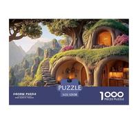 Sinoshow_24085_a_beautiful_fantasy_cave_house_in_the_mountains__d52c1ea5-5f54-4e91-acb4-9e3ba6d2c7ae_2 1000 Pieces Jigsaw Fun Challenging & Brainteasing Puzzle Game, Unique Challenging Educational To