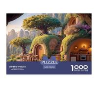 Sinoshow_24085_a_beautiful_fantasy_cave_house_in_the_mountains__d52c1ea5-5f54-4e91-acb4-9e3ba6d2c7ae_1 1000 Pieces Puzzles Impossible Hard Difficult Jigsaw Puzzle, Unique Challenging Educational Toys
