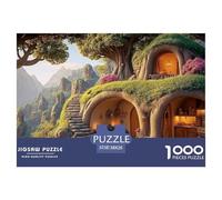 Sinoshow_24085_a_beautiful_fantasy_cave_house_in_the_mountains__d52c1ea5-5f54-4e91-acb4-9e3ba6d2c7ae_2 1000 Pieces Jigsaw Fun Challenging & Brainteasing Puzzle Game, Stress Releasing Family Game, Bir