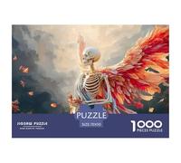 Sinoshow_24085_a_beautiful_female_skeletal_angel_with_red_wings_e642c8e6-9f35-49a3-b66b-bfa6cb84c8d4_3 1000 Pieces Jigsaw Fun Challenging & Brainteasing Puzzle Game, Stress Releasing Family Game, Fam