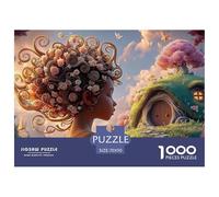 Sinoshow_24085_a_beautiful_female_spirit_made_of_swirling_flowe_67b1d0fb-18df-4381-bfd7-ceb5e469c03b_4 1000 Pieces Jigsaw Fun Challenging & Brainteasing Puzzle Game, Stress Releasing Family Game, Bir