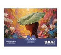 Sinoshow_24085_a_beautiful_girl_is_sitting_in_the_lotus_pond_he_0c5c77d5-c24d-4706-889b-8cf0ca73727d_3 1000 Pieces Jigsaw Impossible Hard Difficult Jigsaw Puzzle, Unique Challenging Educational Toys,
