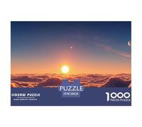 Sinoshow_24085_a_beautiful_sunrise_over_the_clouds_with_the_sun_352442d2-5f2f-4ba0-a07a-0abff919623f_1 1000 Pieces Jigsaw Fun Challenging & Brainteasing Jigsaw Puzzle, Vibrant Imagery