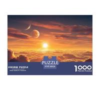 Sinoshow_24085_a_beautiful_sunrise_over_the_clouds_with_the_sun_b3eede28-df24-419a-baae-46daa744330c_4 1000 Pieces Puzzles Impossible Hard Difficult Puzzle Game, Stress Releasing Family Game, Birthda