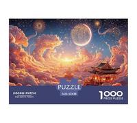 Sinoshow_24085_a_beautiful_sunrise_over_the_clouds_with_the_sun_d892ca29-dc45-4604-821a-edc5948f2631_3 1000 Pieces Jigsaw Fun Challenging & Brainteasing Puzzle Game, Vibrant Imagery, F