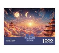Sinoshow_24085_a_beautiful_sunrise_over_the_clouds_with_the_sun_d892ca29-dc45-4604-821a-edc5948f2631_2 1000 Pieces Jigsaw Fun Challenging & Brainteasing Jigsaw Puzzle, Stress Releasing Family Game, F