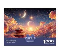 Sinoshow_24085_a_beautiful_sunrise_over_the_clouds_with_the_sun_d892ca29-dc45-4604-821a-edc5948f2631_4 1000 Pieces Jigsaw Fun Challenging & Brainteasing Jigsaw Puzzle, Vibrant Imagery