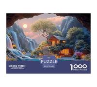 Sinoshow_24085_a_beautiful_waterfall_in_the_middle_of_an_underg_996becea-f6d0-4ce4-8bb6-1cf0f729d764_2 1000 Pieces Jigsaw Impossible Hard Difficult Jigsaw Puzzle, Stress Releasing Family Game, Family