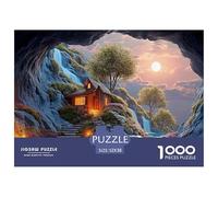 Sinoshow_24085_a_beautiful_waterfall_in_the_middle_of_an_underg_996becea-f6d0-4ce4-8bb6-1cf0f729d764_3 1000 Pieces Jigsaw Challenging And Educational Jigsaw Puzzle, Vibrant Imagery, Fa