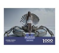 Sinoshow_24085_a_beautiful_woman_sitting_on_top_of_an_enormous__fb2ba84e-ea98-4e41-b2e7-8b762c62c9b7_4 1000 Pieces Jigsaw Fun Challenging & Brainteasing Jigsaw Puzzle, Unique Challenging Educational