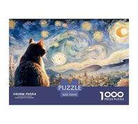 Sinoshow_24085_a_black_cat_in_the_style_of_van_goghs_starry_nig_7ed874f3-3825-4e2f-84e2-416db1e89afd_1 1000 Pieces Jigsaw Fun Challenging & Brainteasing Puzzle Game, Unique Challenging Educational To