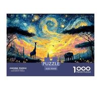 Sinoshow_24085_a_breathtaking_sunset_over_an_african_savannah_w_11b01e78-1323-41b4-82a5-8ee6534c2762_2 1000 Pieces Jigsaw Fun Challenging & Brainteasing Puzzle Game, Unique Challenging Educational To