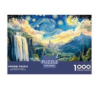 Sinoshow_24085_a_breathtaking_waterfall_cascades_down_the_rocky_60e3c2de-6928-4e75-a714-4fc92ba411d7_1 1000 Pieces Puzzles Impossible Hard Difficult Puzzle Game, Stress Releasing Family Game, Birthda