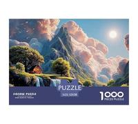 Sinoshow_24085_a_breathtaking_waterfall_cascades_down_the_rugge_3c431a35-874d-45fc-9279-d673f5d57813_2 1000 Pieces Jigsaw Impossible Hard Difficult Puzzle Game, Unique Challenging Educational Toys, B