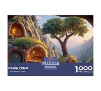 Sinoshow_24085_a_cave_house_in_the_mountains_has_an_open-air_di_25ac4a81-fea0-479e-be42-d09266d7f047_2 1000 Pieces Puzzles Impossible Hard Difficult Puzzle Game, Stress Releasing Family Game, Family