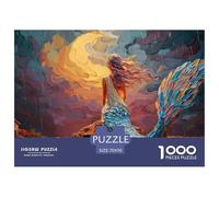 Sinoshow_24085_a_chinese_style_mermaid_blue_scales_and_long_hai_d2ae89f3-e957-43af-ad69-8872f78e4850_2 1000 Pieces Jigsaw Impossible Hard Difficult Puzzle Game, Unique Challenging Educational Toys, F