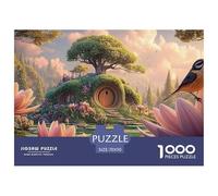 Sinoshow_24085_a_colorful_bird_perched_on_the_edge_of_an_oversi_58df44a7-7ba5-44f8-be39-73e3259fdc81_1 1000 Pieces Puzzles Challenging And Educational Jigsaw Puzzle, Unique Challenging Educational To