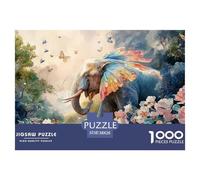 Sinoshow_24085_a_colorful_full-body_elephant_with_vibrant_wings_2e891d38-f906-48e7-9e5f-e871ea8e221a_2 1000 Pieces Puzzles Impossible Hard Difficult Jigsaw Puzzle, Unique Challenging Educational Toys