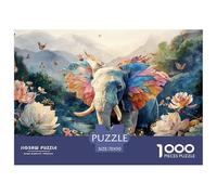 Sinoshow_24085_a_colorful_full-body_elephant_with_vibrant_wings_2e891d38-f906-48e7-9e5f-e871ea8e221a_3 1000 Pieces Jigsaw Fun Challenging & Brainteasing Puzzle Game, Stress Releasing Family Game, Fam