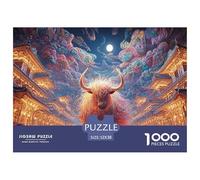 Sinoshow_24085_a_colorful_giant_monster_shaped_like_an_ox_with__0471933c-74e0-4fd7-97bc-262000bc4c06_4 1000 Pieces Jigsaw Fun Challenging & Brainteasing Puzzle Game, Vibrant Imagery, F