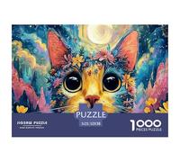 Sinoshow_24085_a_colorful_patchwork_cat_with_big_eyes_and_an_ar_0847d819-38c6-45ea-a859-9d62826488d7_4 1000 Pieces Jigsaw Fun Challenging & Brainteasing Jigsaw Puzzle, Stress Releasing Family Game, B