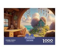 Sinoshow_24085_a_cozy_bedroom_with_a_wooden_desk_and_chair_book_e519d11e-3e87-41db-bea7-ad2b65a8ea54_2 1000 Pieces Puzzles Impossible Hard Difficult Jigsaw Puzzle, Vibrant Imagery, Fam