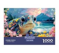 Sinoshow_24085_a_cute_baby_turtle_with_big_eyes_covered_in_colo_c9fe8797-37be-413e-9b3d-4d79afb18c25_2 1000 Pieces Jigsaw Fun Challenging & Brainteasing Jigsaw Puzzle, Unique Challenging Educational