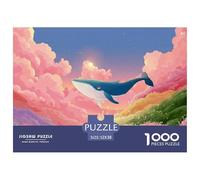 Sinoshow_24085_a_cute_blue_whale_with_colorful_waves_of_light_s_6616f50d-084c-465b-a950-5cdb96d9b26d_4 1000 Pieces Jigsaw Fun Challenging & Brainteasing Puzzle Game, Unique Challenging Educational To