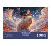 Sinoshow_24085_a_cute_capybara_with_big_eyes_wearing_an_asian-s_9aa11d9d-d741-4939-a853-dabf2cffbe7d_3 1000 Pieces Puzzles Impossible Hard Difficult Puzzle Game, Unique Challenging Educational Toys,