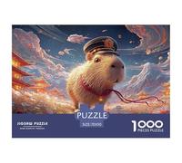 Sinoshow_24085_a_cute_capybara_with_big_eyes_wearing_an_asian-s_9aa11d9d-d741-4939-a853-dabf2cffbe7d_2 1000 Pieces Jigsaw Fun Challenging & Brainteasing Puzzle Game, Stress Releasing Family Game, Fam