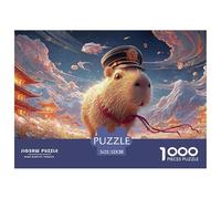 Sinoshow_24085_a_cute_capybara_with_big_eyes_wearing_an_asian-s_9aa11d9d-d741-4939-a853-dabf2cffbe7d_2 1000 Pieces Puzzles Impossible Hard Difficult Puzzle Game, Unique Challenging Educational Toys,