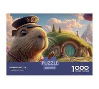 Sinoshow_24085_a_cute_capybara_with_fluffy_fur_wearing_an_asian_77f9d339-5761-4a43-9bcc-bd5a488dda41_4 1000 Pieces Puzzles Impossible Hard Difficult Puzzle Game, Unique Challenging Educational Toys,