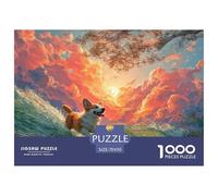 Sinoshow_24085_a_cute_corgi_is_surfing_on_the_waves_with_clouds_98e091dc-c32d-421e-b56a-f03f1d190cd7_4 1000 Pieces Puzzles Impossible Hard Difficult Jigsaw Puzzle, Stress Releasing Family Game, Famil