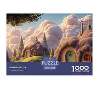 Sinoshow_24085_a_cute_fantasy_village_with_gnomes_and_fairies_w_71a00cfc-14c8-4593-990a-ea6974fb2d3b_2 1000 Pieces Puzzles Impossible Hard Difficult Puzzle Game, Stress Releasing Family Game, Family