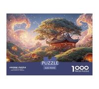 Sinoshow_24085_a_cute_fantasy_world_with_hobbit-like_huts_a_lar_cc04eec0-a4ea-41c1-b885-8117ca49021d_2 1000 Pieces Puzzles Impossible Hard Difficult Jigsaw Puzzle, Unique Challenging Educational Toys