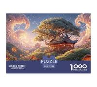 Sinoshow_24085_a_cute_fantasy_world_with_hobbit-like_huts_a_lar_cc04eec0-a4ea-41c1-b885-8117ca49021d_2 1000 Pieces Jigsaw Fun Challenging & Brainteasing Jigsaw Puzzle, Stress Releasing Family Game, B